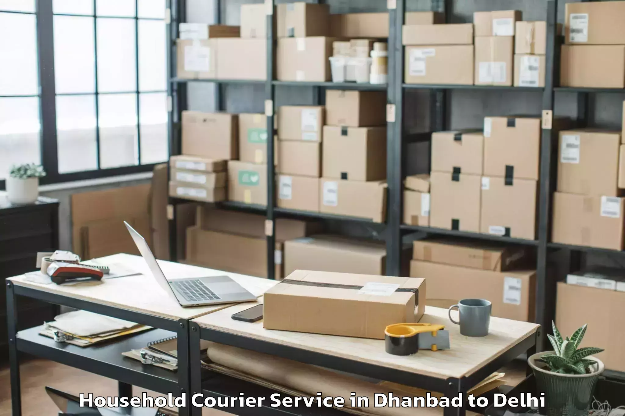 Dhanbad to Connaught Place Household Courier Booking